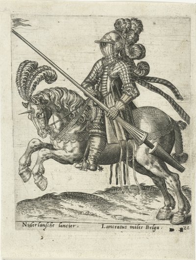 Nederlandse lansier door Abraham de Bruyn (attributed to)