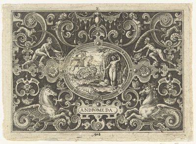 Perseus bevrijdt Andromeda door Abraham de Bruyn