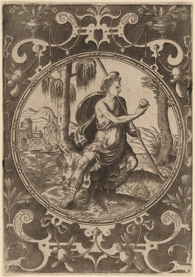 Parijs met de appel door Abraham de Bruyn