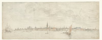 Gezicht op Vlissingen door Abraham de Verwer