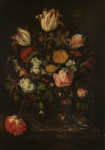 Stilleven met Bloemen door Abraham van Beyeren