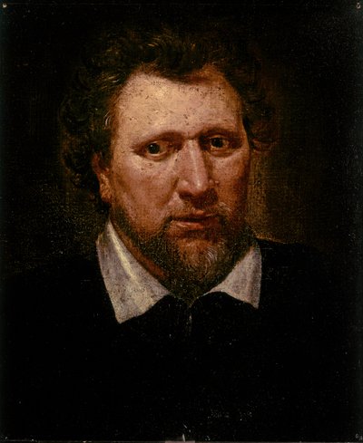 Benjamin JONSON, Portret ca.1617 (olieverf op doek) door Abraham van Blyenberch