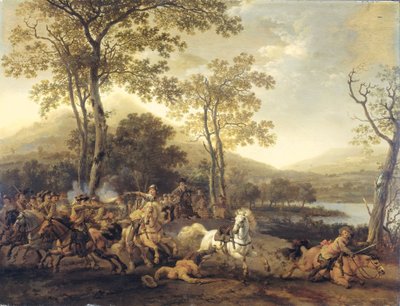 Cavalerieschermutseling door Abraham van Calraet