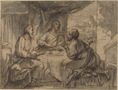 Avondmaal in Emmaüs door Abraham van Diepenbeeck