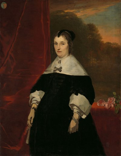 Machteld Bas (overleden 1681). Vrouw van Abraham de Visscher door Abraham van den Tempel (attributed to)