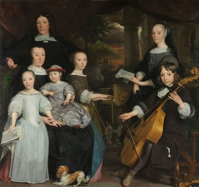 David Leeuw met zijn Familie door Abraham van den Tempel