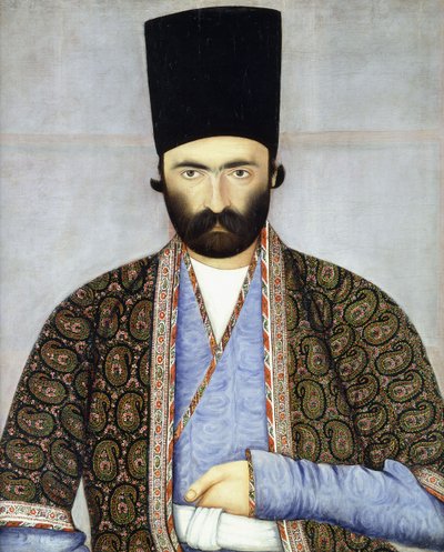Portret van Imad al Daulah, Imam Quli Khan, c.1855-1860 door Abul Hassan Ghaffari