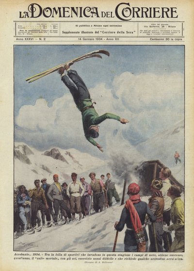 Acrobatiek? 1934 door Achille Beltrame