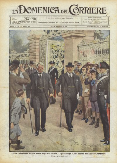 Op de conferentie van San Remo door Achille Beltrame