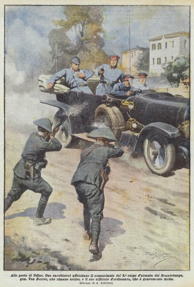 Aan de poorten van Udine door Achille Beltrame