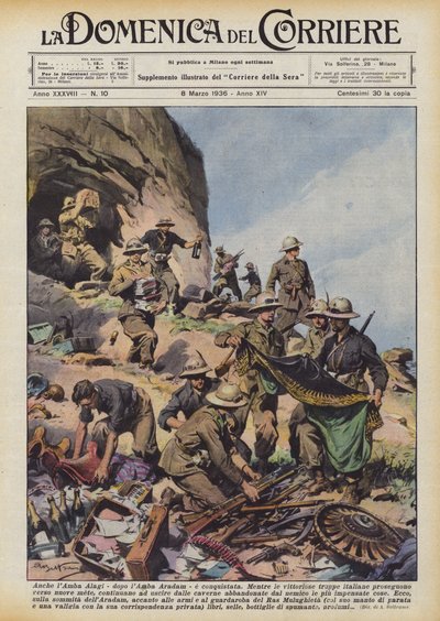 Ook de Amba Alagi - na de Amba Aradam - is veroverd door Achille Beltrame