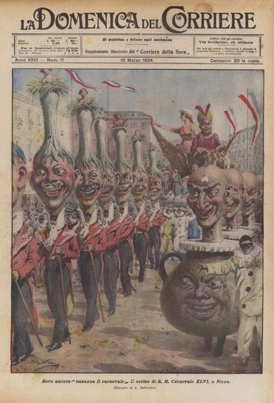 Waar het carnaval nog steeds woedt door Achille Beltrame