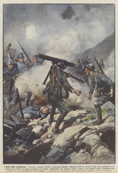 Helden van de Grappa door Achille Beltrame
