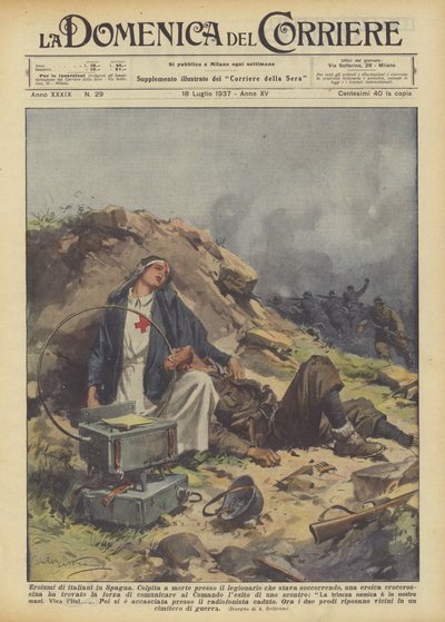 Italiaanse heldendaden in Spanje door Achille Beltrame