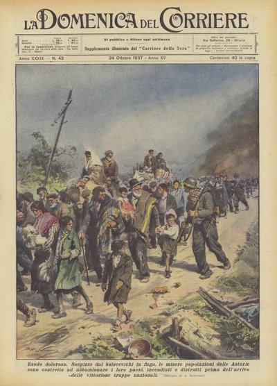 Pijnlijke exodus door Achille Beltrame