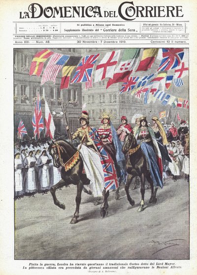 Na de oorlog heeft Londen dit jaar de traditionele Lord Mayor