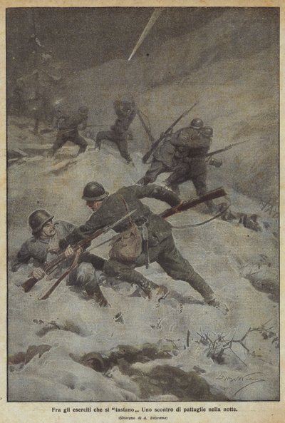 Tussen de legers die elkaar aftasten door Achille Beltrame