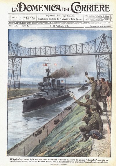 De Engelsen in het hart van de Duitse maritieme fortificaties door Achille Beltrame