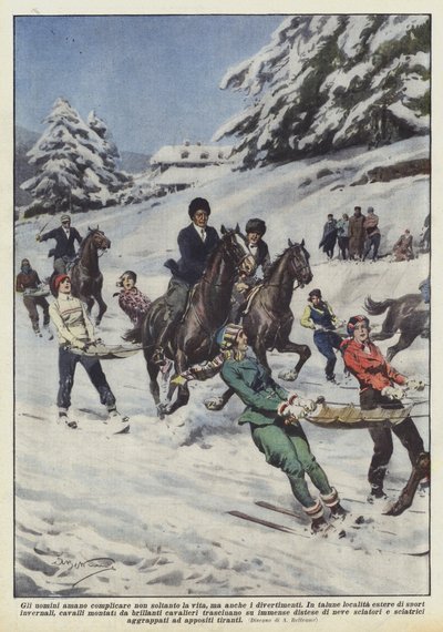 Mensen compliceren niet alleen het leven, maar ook het amusement door Achille Beltrame