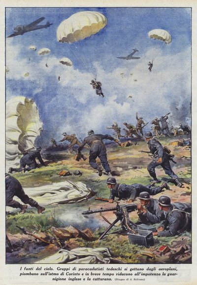 De infanterie van de lucht door Achille Beltrame