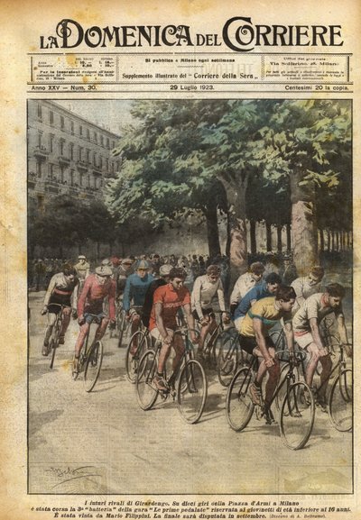 De toekomstige rivalen van Girardengo door Achille Beltrame