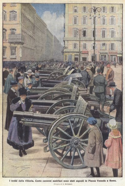 De trofeeën van de overwinning door Achille Beltrame