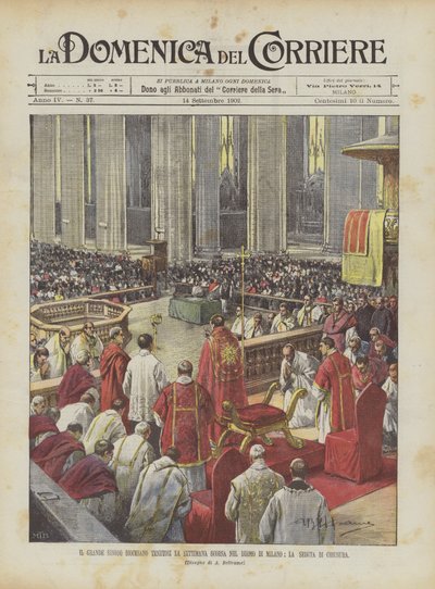 De grote diocesane synode gehouden vorige week in de kathedraal van Milaan, de sluitingszitting door Achille Beltrame