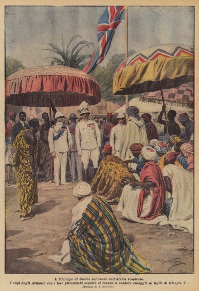De Prins van Wales in het hart van tropisch Afrika door Achille Beltrame