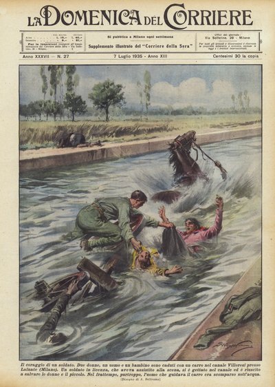 De moed van een soldaat door Achille Beltrame