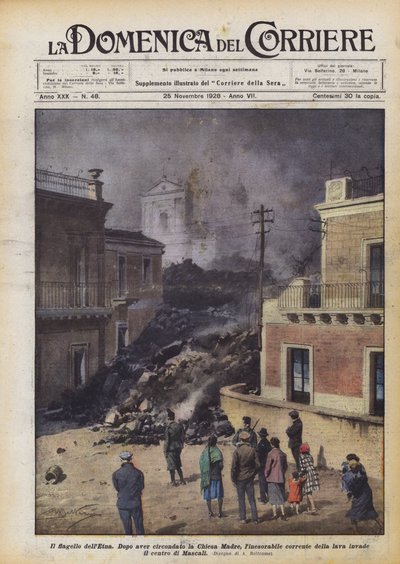De plaag van de Etna door Achille Beltrame