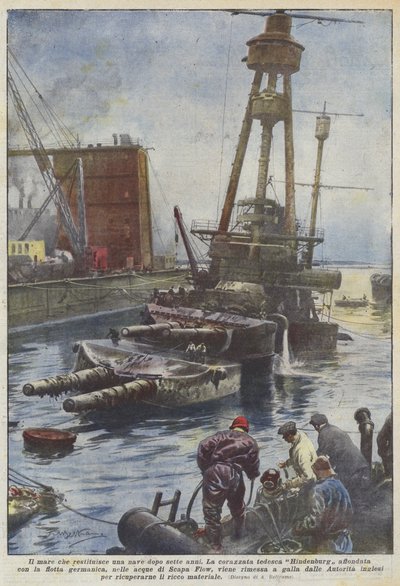 De zee die een schip na zeven jaar teruggeeft door Achille Beltrame