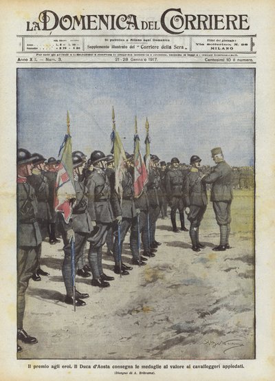 De beloning voor de helden door Achille Beltrame