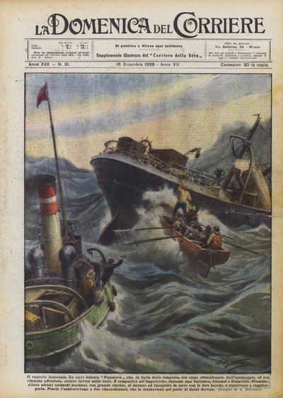 Het spookschip door Achille Beltrame