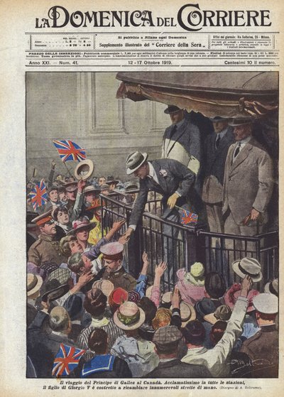 De reis van de Prins van Wales naar Canada door Achille Beltrame