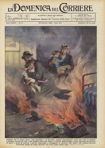 Italianen die eer brengen door Achille Beltrame