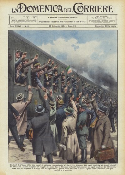 Italianen van het Jaar XII door Achille Beltrame