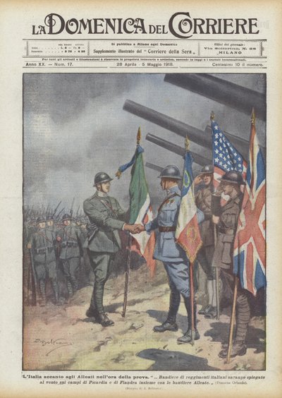 Italië naast de Geallieerden in het uur van de beproeving door Achille Beltrame