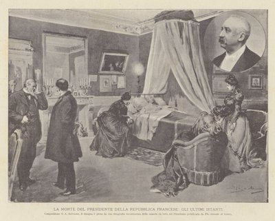 De dood van de president van de Franse Republiek, de laatste momenten door Achille Beltrame