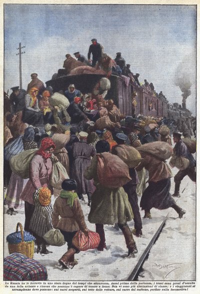 Rusland heeft spoorwegen in een staat die past bij de tijden die het doormaakt door Achille Beltrame