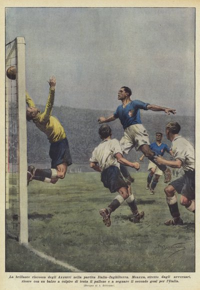 De briljante comeback van de Azzurri in de wedstrijd Italië-Engeland door Achille Beltrame
