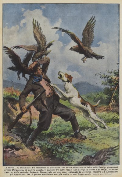 De jacht op de jager door Achille Beltrame