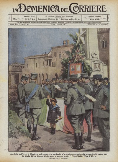 De dochter van de held door Achille Beltrame