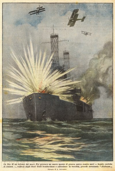 Het einde van een kolos van de zeeën door Achille Beltrame