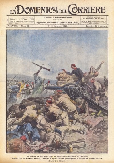 De oorlog in Marokko door Achille Beltrame