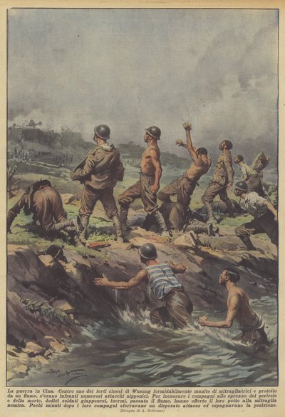 De oorlog in China door Achille Beltrame