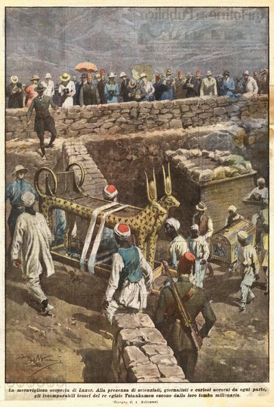 De wonderbaarlijke ontdekking van Luxor door Achille Beltrame