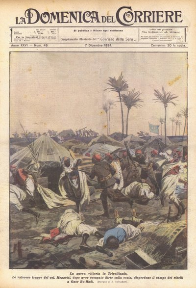 De nieuwe overwinning in Tripolitanië door Achille Beltrame