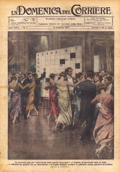 De passie voor kruiswoordraadsels door Achille Beltrame