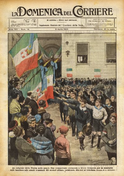 De religie van het vaderland in de scholen door Achille Beltrame