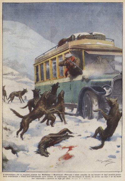 De auto die post bezorgt tussen Moliterno en Montesano (Potenza) is aangevallen ? door Achille Beltrame